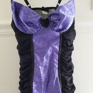 Lingerie leopard purple Frederick's medium